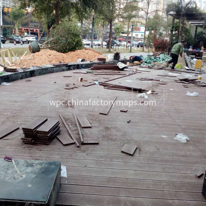 composite deck tiles over existing wood deck 3