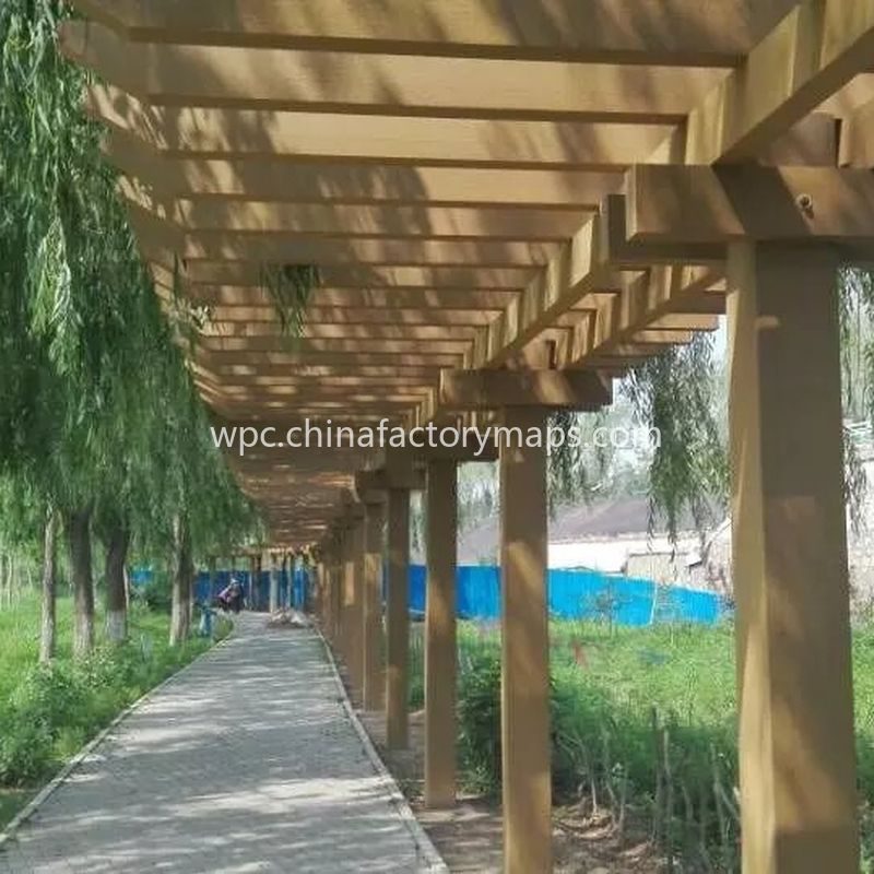 china hollow wpc decking 3
