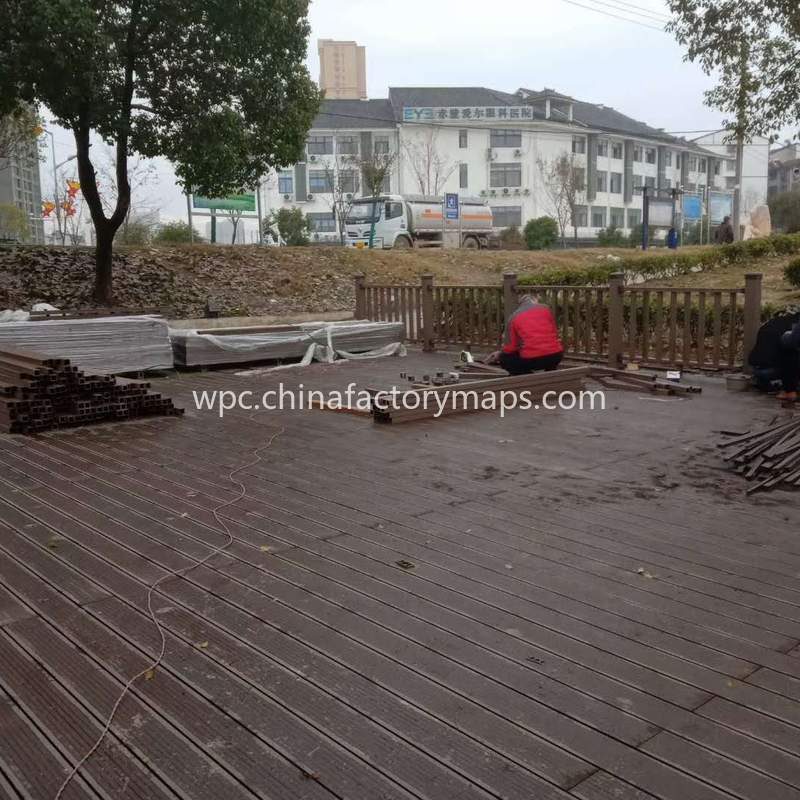 how to install wpc floor decking